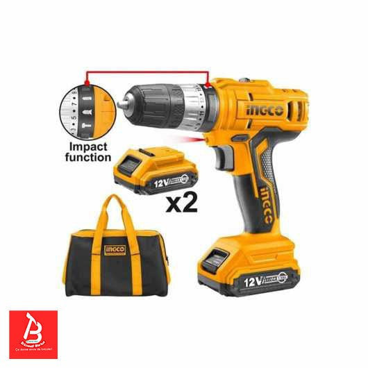 INGCO VISSEUSE PERCEUSE A PERCUSSION 12V LITHIUM-ION  