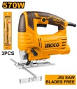 [JS57028] INGCO jigsaw 65MM 570W + 3 blades