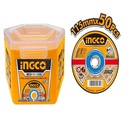 INGCO JEU DE 50 DISQUES ABRASIFS 115MM SS [MCD1211550]