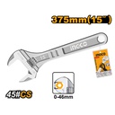 INGCO CLE A MOLETTE 375MM  0-46MM  [HADW131152]