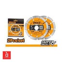 INGCO JEU DE 2 DISQUES DIAMANT 115MM SS  [DMD0111523]
