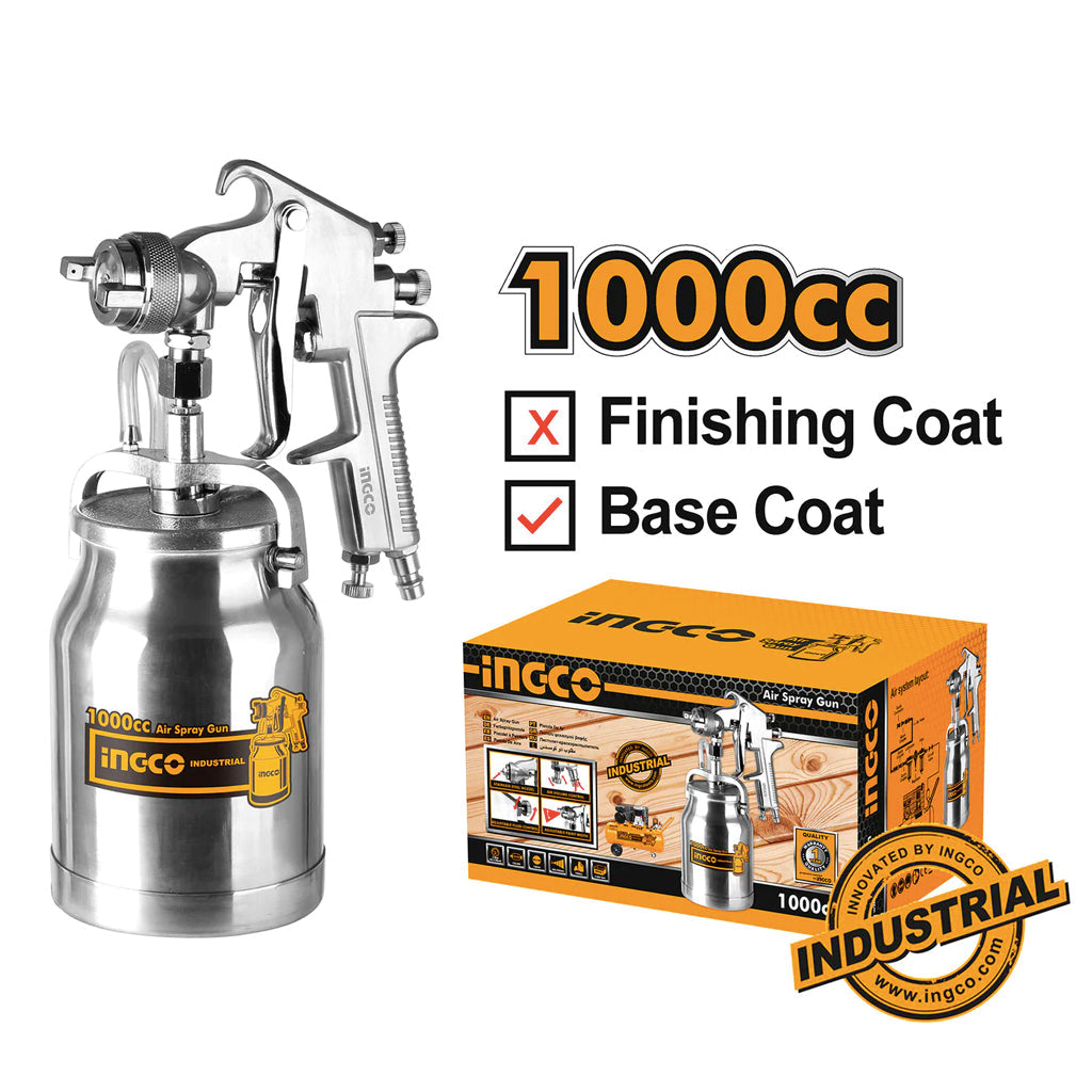 INGCO spray gun 1.8MM 1000CC