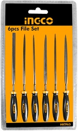 INGCO SET DE 6 LIMES ACIER 140MM [HKTF63]