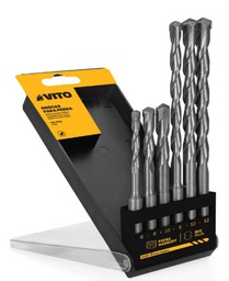 VITO JEU DE 6 FORETS SDS-PLUS  (6, 8, 10X110MM + 8, 10, 12X160MM)  [VIBSDS6]