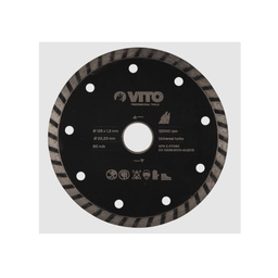 VITO DISQUE DIAMANT UNIVERSEAL TURBO 115MM  [VIDT115]