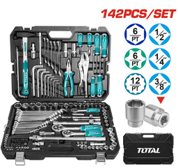 [THKTHP21426] TOTAL 142-piece combination tool set