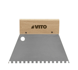 VITO SPATULE EN ACIER INOXYDABLE DENTEE 180MM [VIEID180]