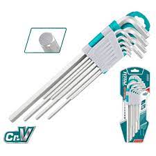 [THT106192] TOTAL set of 9 Allen keys 1.5-10MM