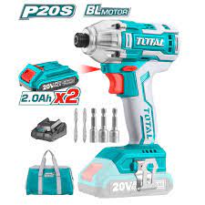 [TIRLI2002] TOTAL cordless impact wrench 2AH 2 batteries