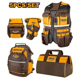 INGCO PACK SACS ET PORTE OUTILS 5PCS  [COS23090]