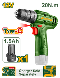 [JDCDS510] JADEVER 12V cordless drill driver
