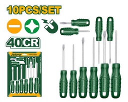 JADEVER JEU DE TOURNEVIS 10 PIÈCES  [JDSS2410]