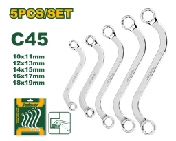 JEU DE 5 CLÉS À ANNEAU DE TYPE S