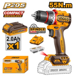 INGCO VISSEUSE BRUSHLESS 20V 1BAT 55NM  [CDLI205582]