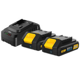 DELI Pack 2 Batteries et chargeur [DL-CM20A2E]