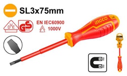 [HISD813075] INGCO TOURNEVIS ISOLE SL3.0×75  