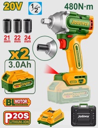 [JDCD1B48] JADEVER مفتاح صدم 20V 2 بطارية 3AH 480NM