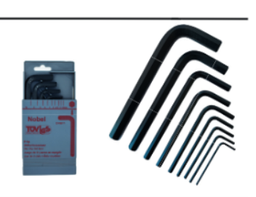 JEU CLE MALES COURTES 9 PCS NOBEL (copie)