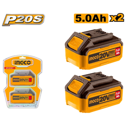INGCO PACK 2 BATTERIE 20V 5AH [COSLI240464]