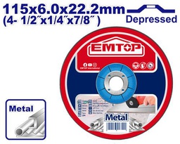 EMTOP DISQUE À MEULER 115x6,0MM [EACD601151]