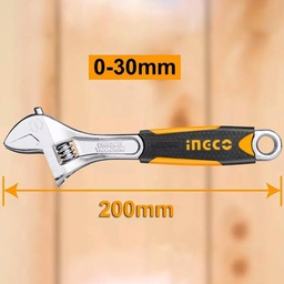 INGCO CLE A MOLETTE POIGNEE SOUPLE 200MM [HADW131088]