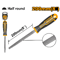 INGCO LIME D'ACIER DEMI RONDE 200MM [HSHF088]