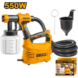 [SPG5008] INGCO PISTOLET A PEINTURE 550W BAC EN PLASTIQUE  