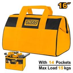 [HTBG28161] INGCO hard tool bag with inner and outer pockets