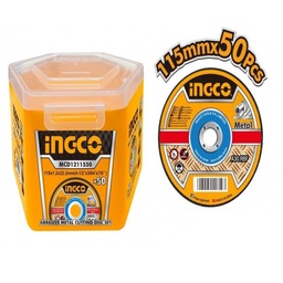 INGCO JEU DE 50 DISQUES ABRASIFS 115MM SS  [MCD1211550]