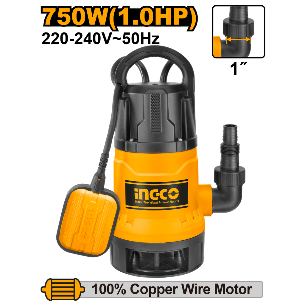 POMPE SUBMERSIBLE 750W 1HP