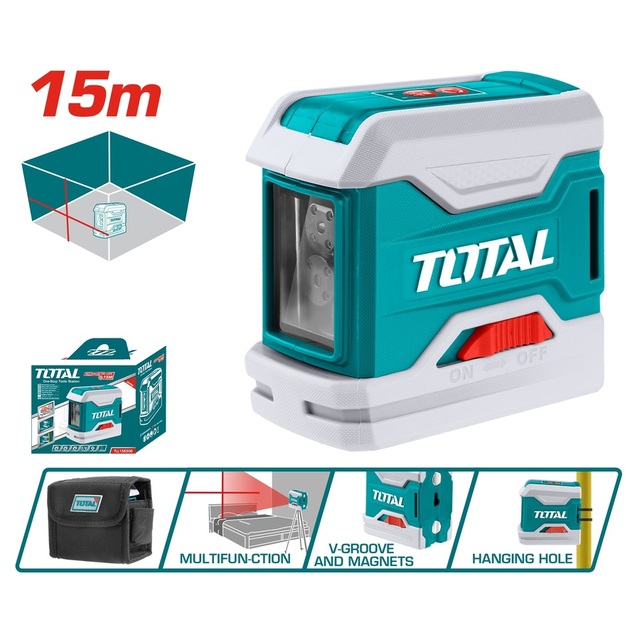 LASER DE LIGNE A NIVELLEMENT AUTOMATIQUE 15M  TOTAL