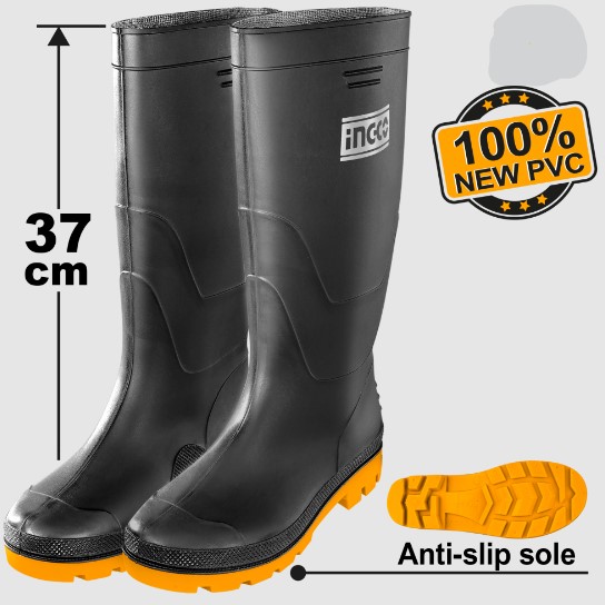 BOTTES PVC NOIRES TAILLE39