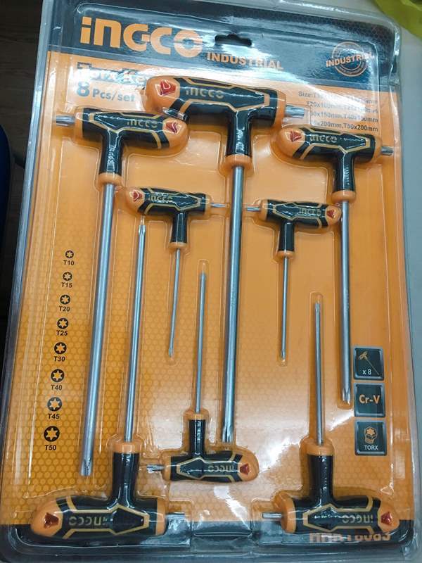 T-HANDLE TORX WRENCH SET 8 PCS 