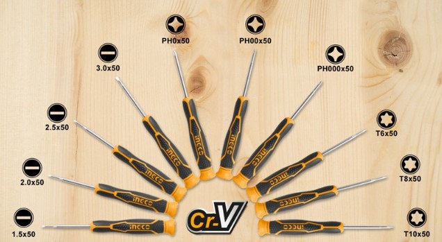 SET DE 18 TOURNEVIS ET TOURNEVIS DE PRECISION