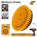 INGCO BROSSE DE NETTOYAGE 4" POUR VISSEUSE À POILS SOUPL [WCBM1041]