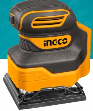 INGCO PONCEUSE VIBRANTE 20V 1 BATTERIE 110MM PLATEAU CARRÉ [CSHSLI20141]