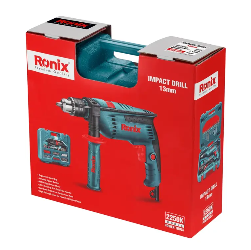 RONIX KIT PERCEUSE À PERCUSSION 13MM 850W [2250K]