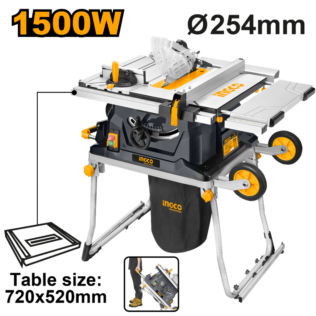 SCIE CIRCULAIRE SUR TABLE 1500W AMOVIBLE