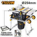 SCIE CIRCULAIRE SUR TABLE 1500W AMOVIBLE