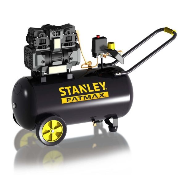 COMPRESSEUR A AIR STANLEY SILENCIEUX 50L 1,5HP