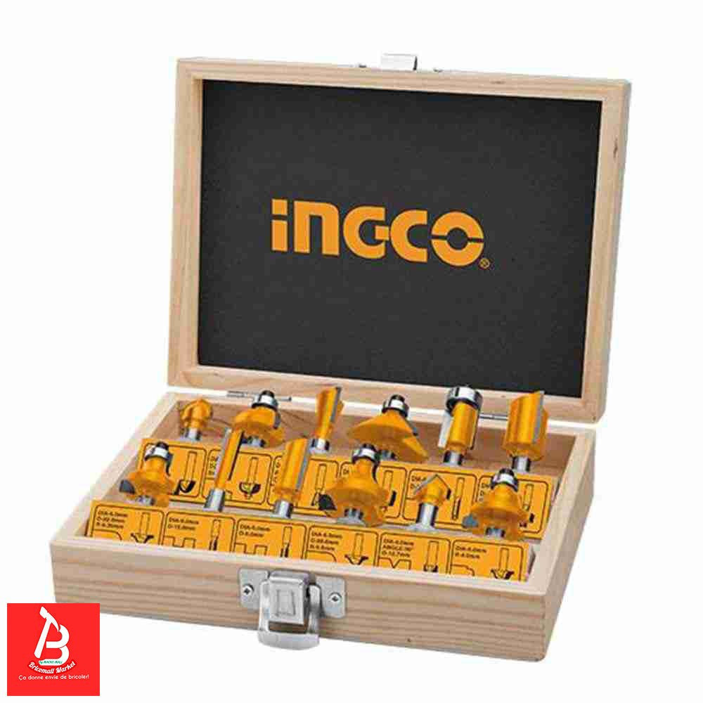 INGCO JEU DE FRAISES A AFFLEURER 8MM  [AKRT1211]