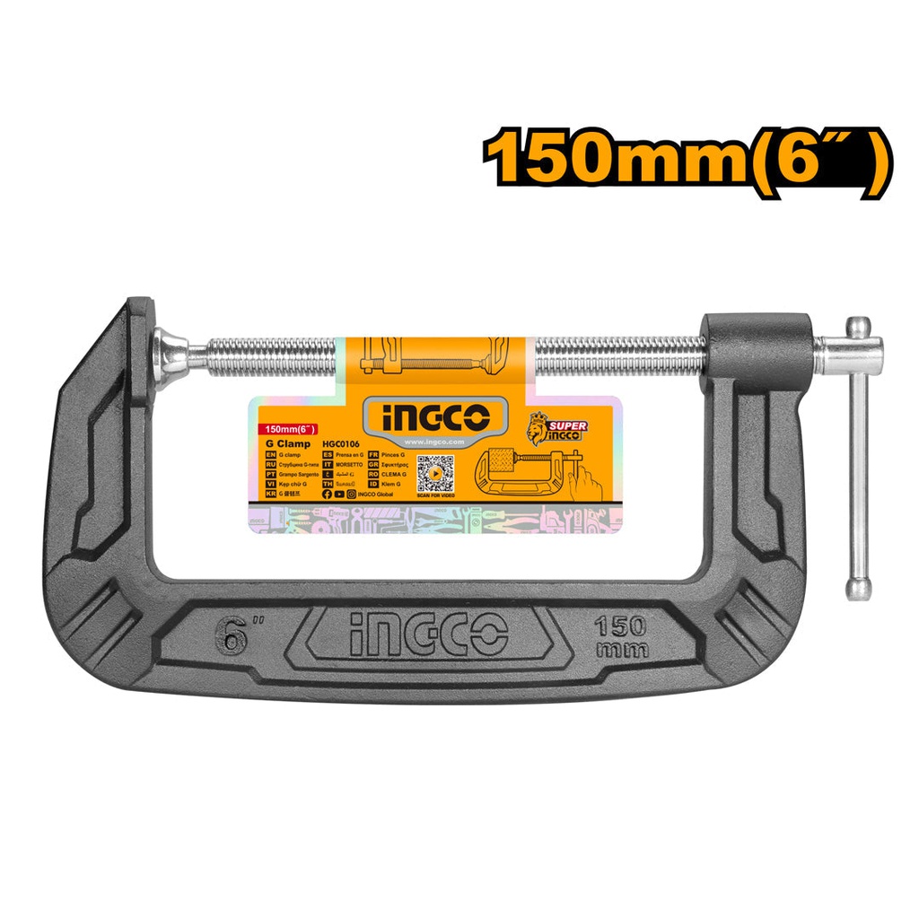 INGCO ملقط تثبيت 6"