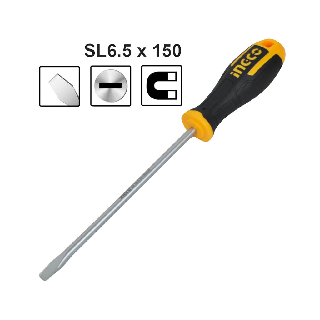 INGCO TOURNEVIS A FENTE D:6MM L:150MM [HS686150]