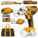 [CIRLI2002] INGCO VISSEUSE A CHOC 20V  2BATTERIES  [CIRLI2002]