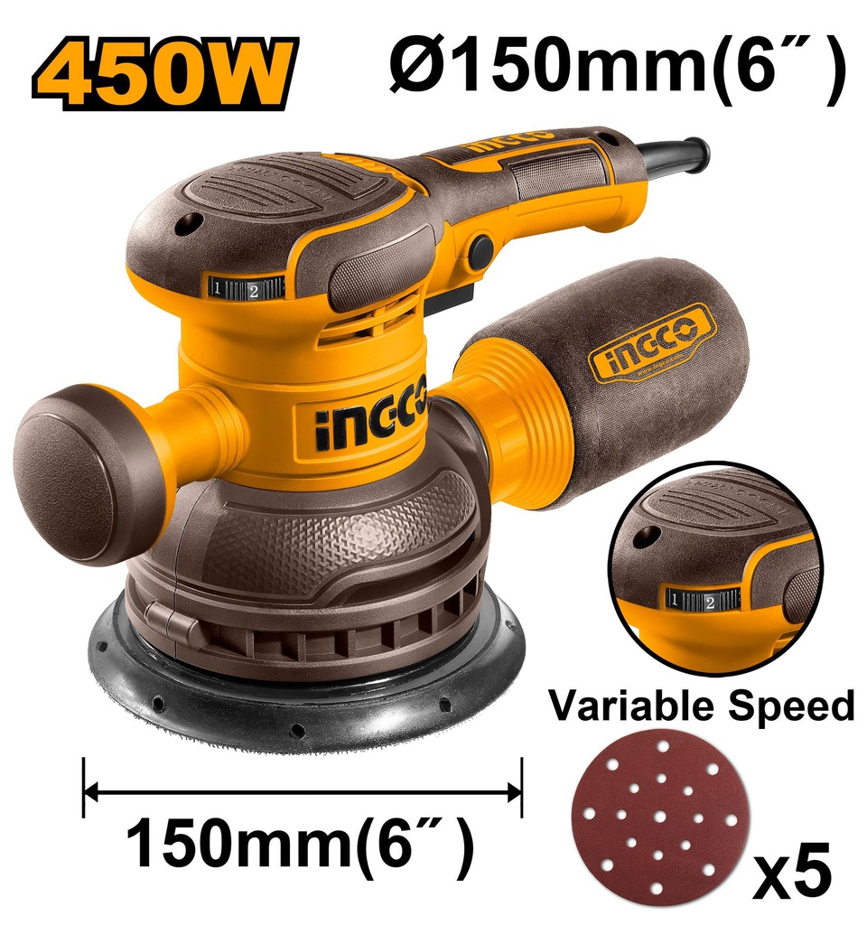 INGCO PONCEUSE ORBITALE 450W [RS4516]