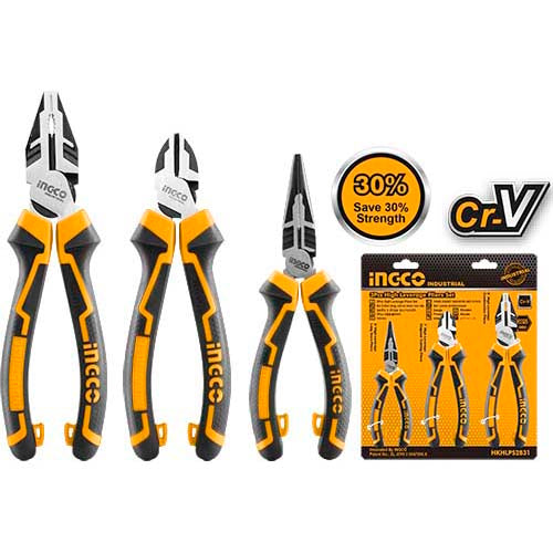 INGCO SET DE 3 PINCES HAUTE PERFORMANCE  