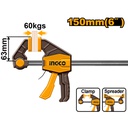 [HQBC01601] INGCO SERRE-JOINTS RAPIDE UNE MAIN 63X150MM [HQBC01601]