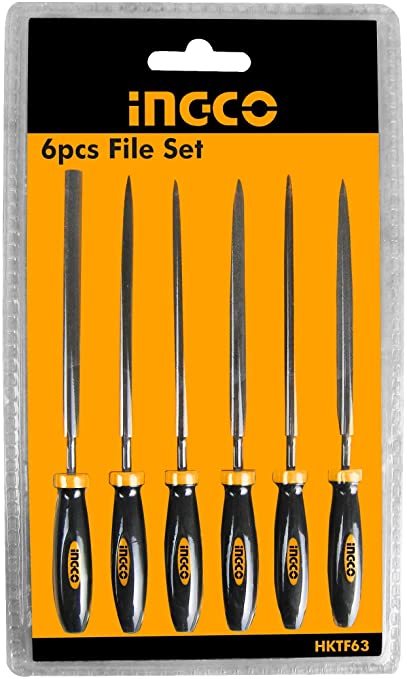 SET DE 6 LIMES ACIER 140MM