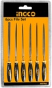 SET DE 6 LIMES ACIER 140MM