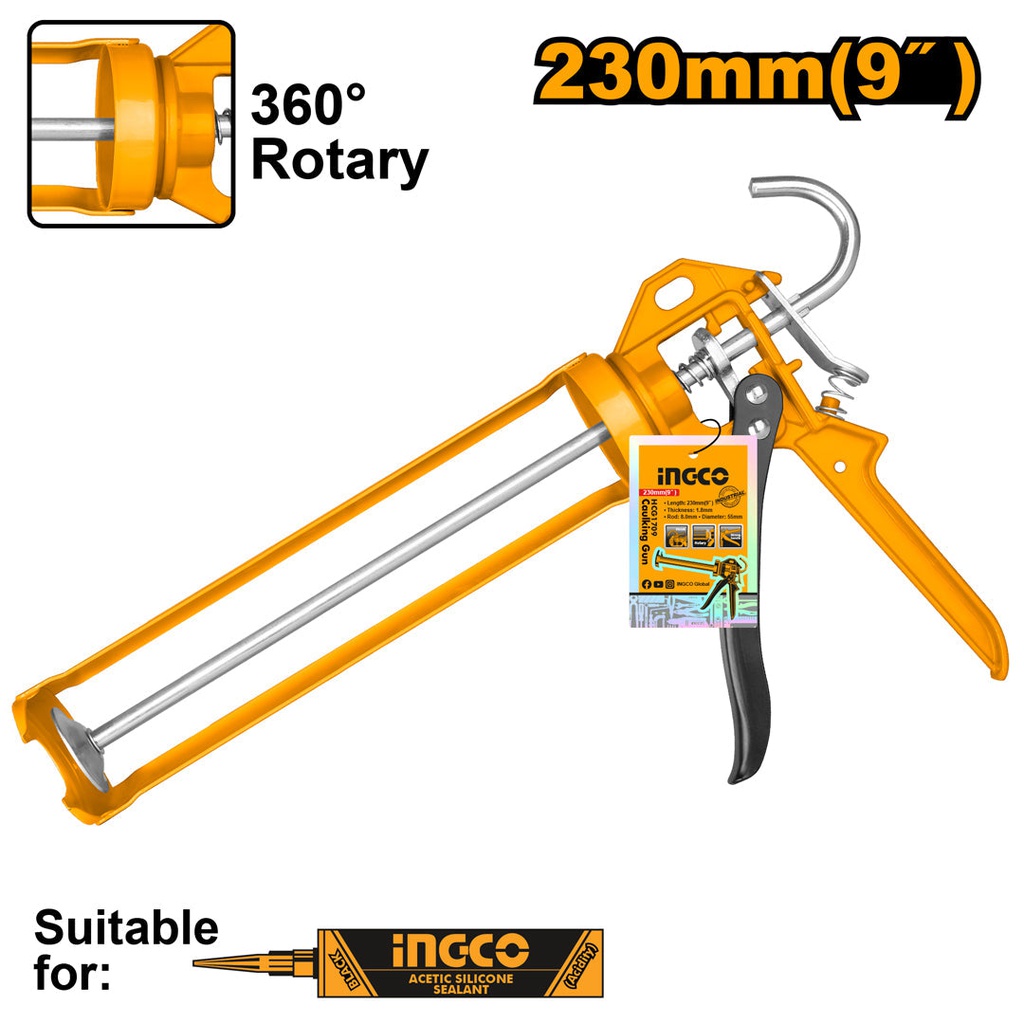 INGCO PISTOLET A CARTOUCHE PRO  [HCG1709]
